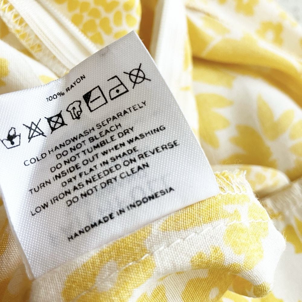Faithfull the Brand Size 4 Kabash Jumpsuit Romper Yellow Floral Print Ruffle - Picture 13 of 13